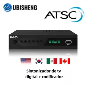 ubisheng atscデジタルテレビ無料デジタルチャネルコンバーターボックスデジタル地上セットトップボックスHD出力HDTV TVチューナー 10ベストセールスDTMB TVレシーバー-6