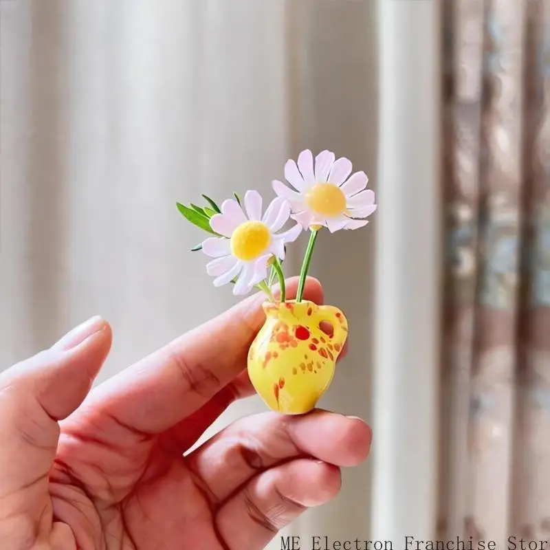 T5ea 8pcs mini vasi magneti gemme vasi magneti in ceramica magnetica per frigo e ufficio