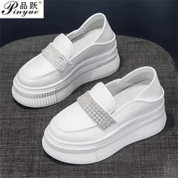 5cm 7cm Spring Autumn Women's Classic Loafers Shoes Female Thick-soled College Office Lady Daily Casual walking shoes