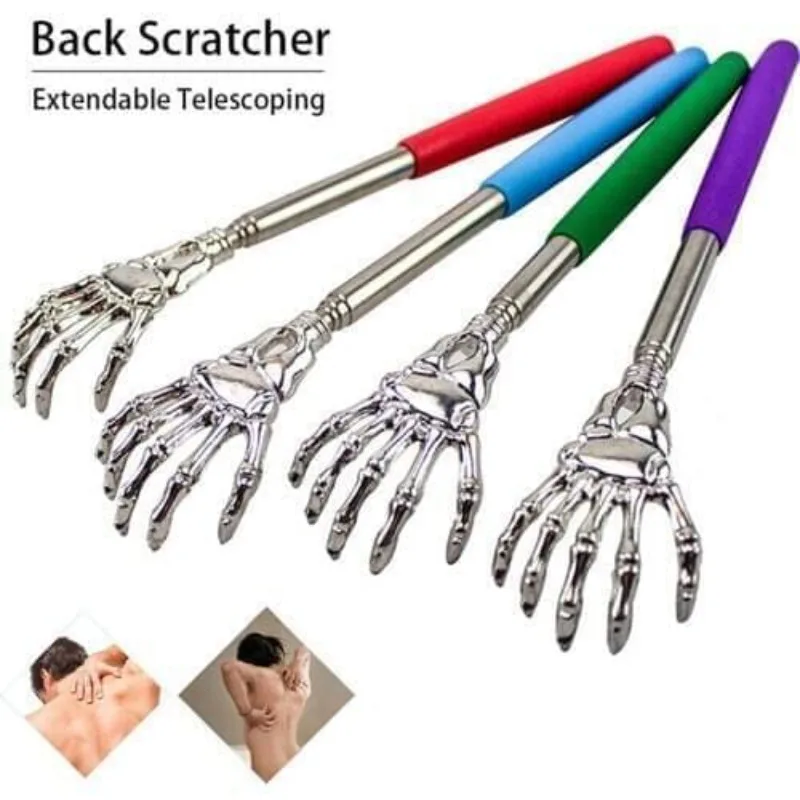 

Stainless Steel Telescoping Back Scratcher Extendable Adjustable Length Massager for Human Adults Elderly and Pets Itch Relief