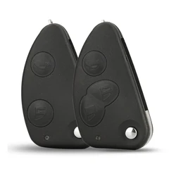 jingyuqin Replacement 2/3 Buttons Remote Flip Folding Car Key Case Cover Fob For Alfa Romeo 147 156 166 GT Uncut Blade