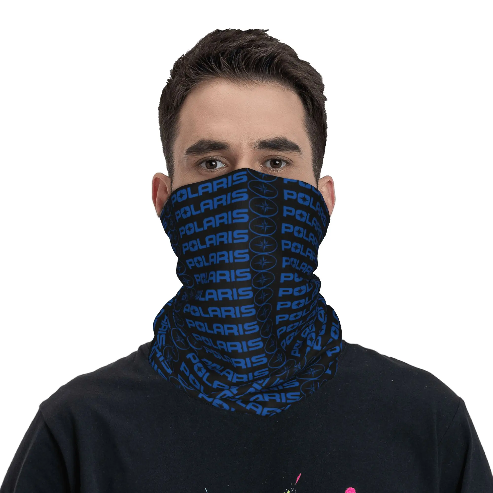 Custom P-Polaried Neck Gaiter Women Men UV Protection Winter Motor Racing Sport Car Bandana Scarf for Cycling