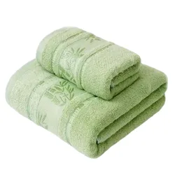 Premium Bamboo Fibre Bathroom Set of 2 Towel Sets Luxury Hand Face Towel Sets Hotel & Spa Towels for Bathroom Toallas De Baño