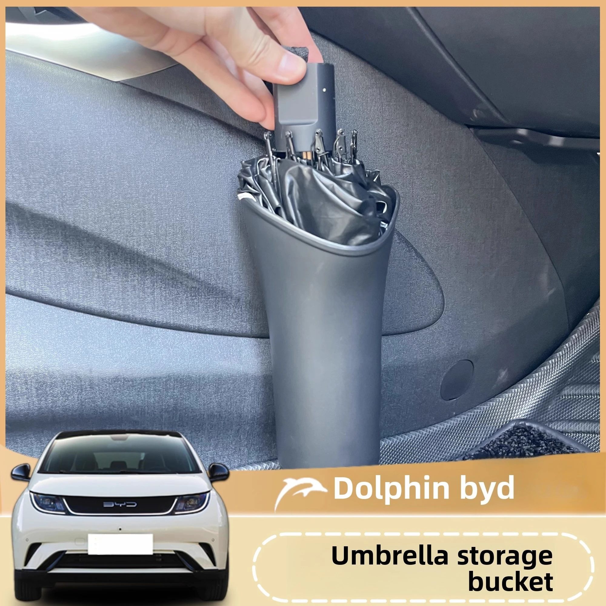 

Car Umbrella Storage Bin Trash Can Modified Co-Pilot Storage Modified Interior Accessories for BYD Dolphin