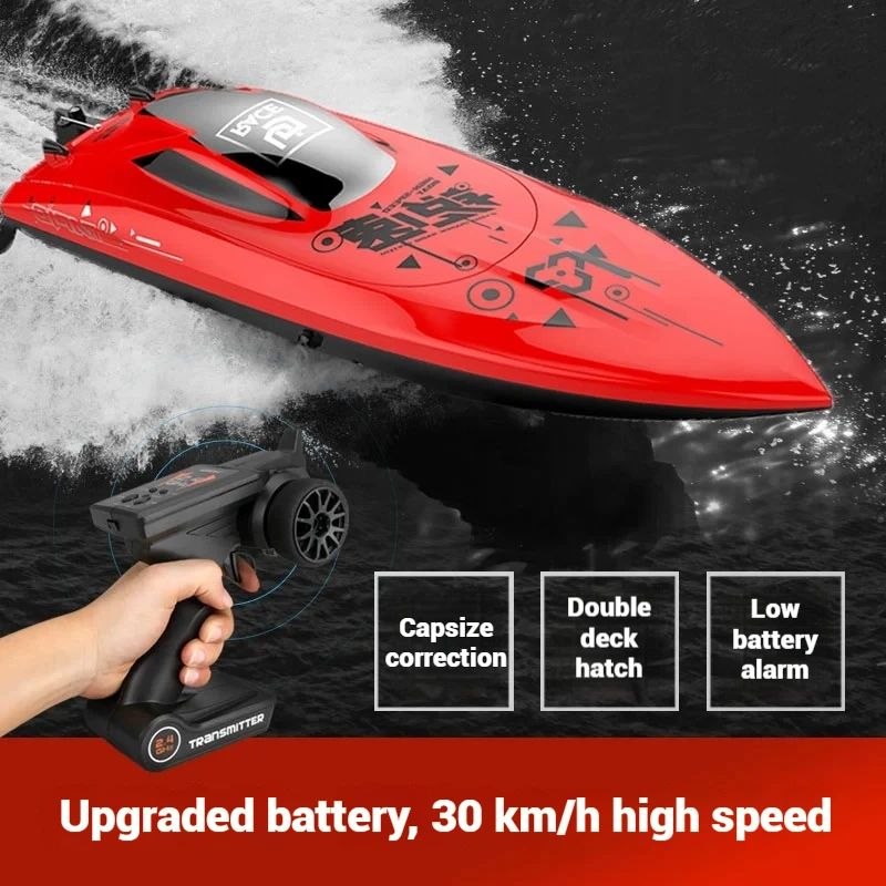 

Large Rc Remote Control Boat High-Speed Speedboat Model Children'S Toy Boat Electric Waterproof Yacht Ship Remote Control Toys
