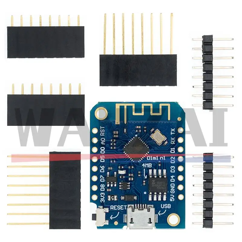 Wemos D1 Mini V3.0.0 WIFI Internet of Things Development Board Based ESP8266 CH340 CH340G 4MB For Arduino Nodemcu V2 MicroPython