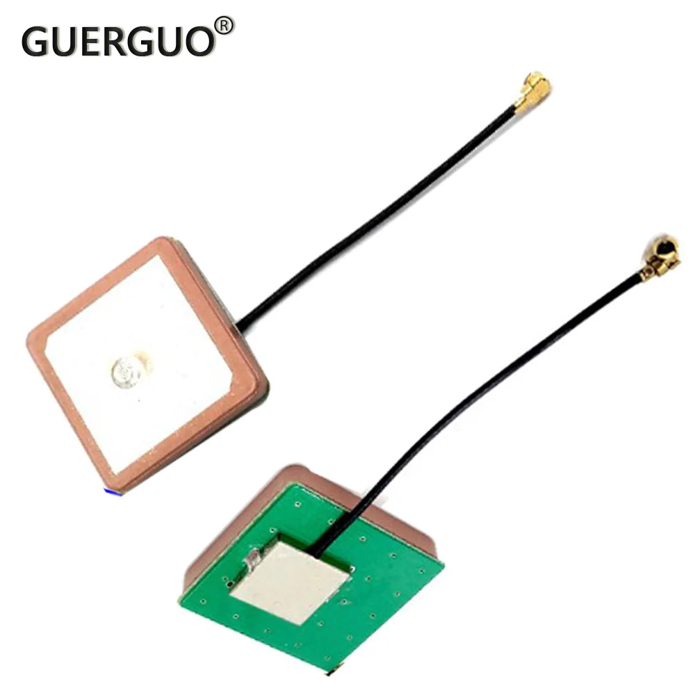 GPS Active Built-in Ceramic SMD Vehicle 1561-1575.42Mhz 2/4MM Omnidirectional 30DB Navigation Positioning RF1.13MM MHF Antenna