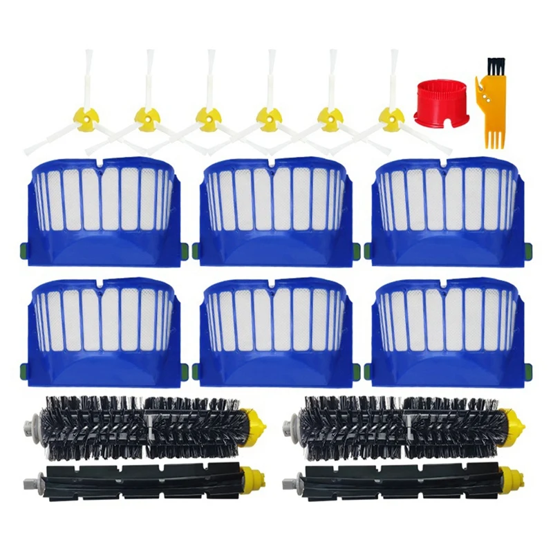 

Hepa Filter Main Side Brush For Irobot Roomba 600 Series 605 671 692 630 631 650 651 655 660 585 Robot