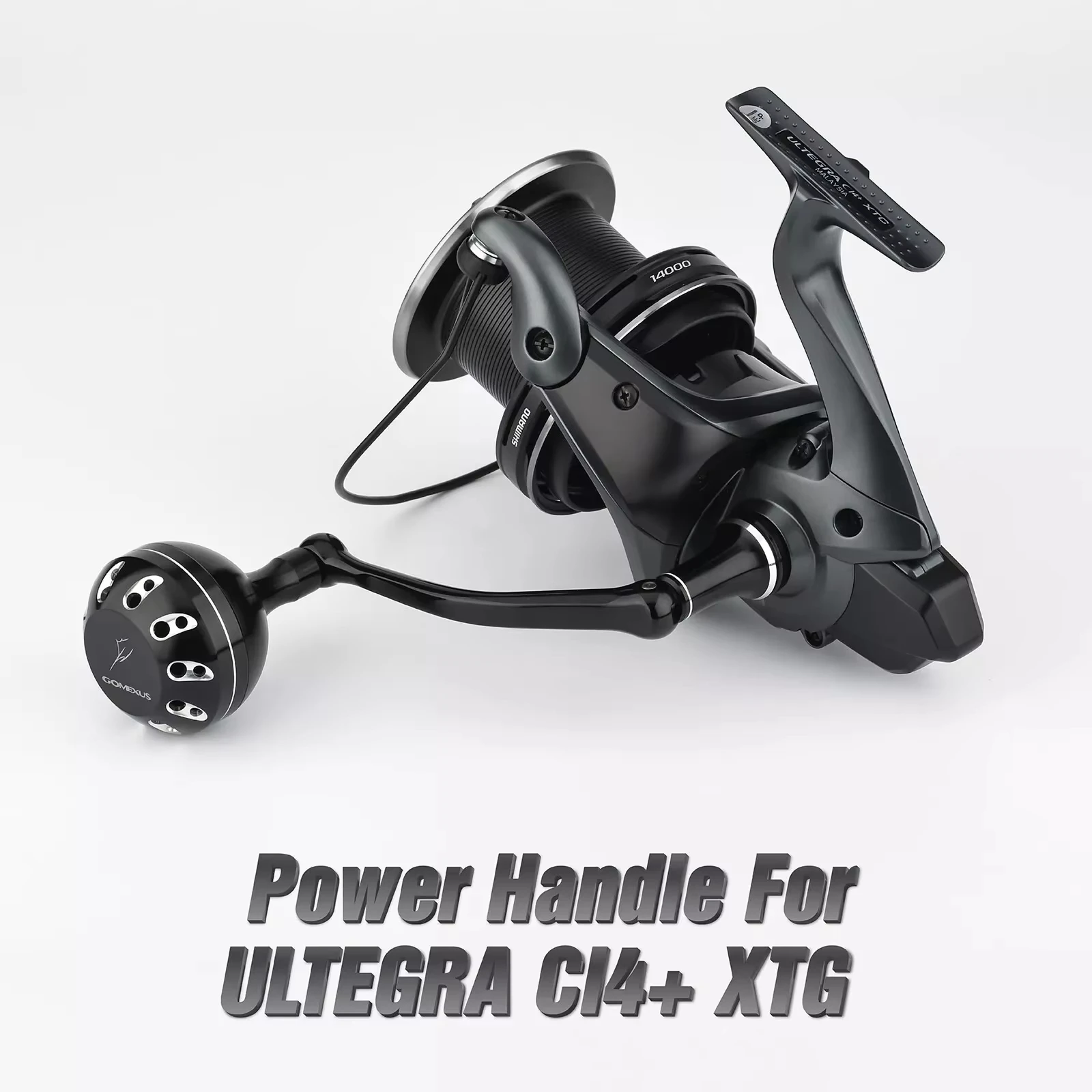Gomexus Aluminium-Kurbelgriff für Shimano Ultegra CI4+XTC 14000 XTD 5500 Spinnrolle 92mm – Detail 5