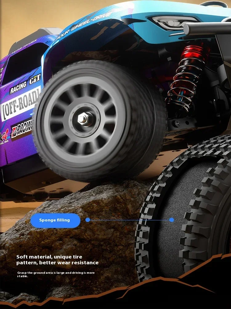 JJRC Q130 1:16 70 KM/H 4WD RC Auto met Licht Borstelloze Motor Afstandsbediening Auto Hoge Snelheid Drift Monster Truck volwassenen Kinderen Speelgoed