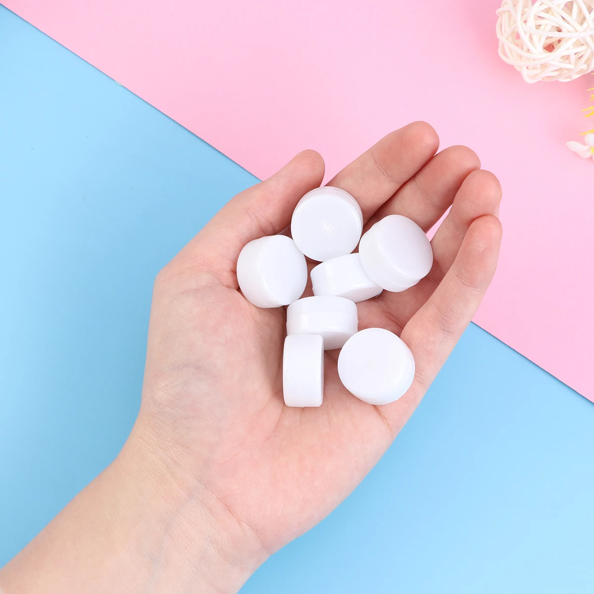 

100pcs 22Mm Plastic Rattle Box Baby Infant Bedtime Squeaker Ring Repair Fix Noise Maker Carrier Crib Stroller Sensory