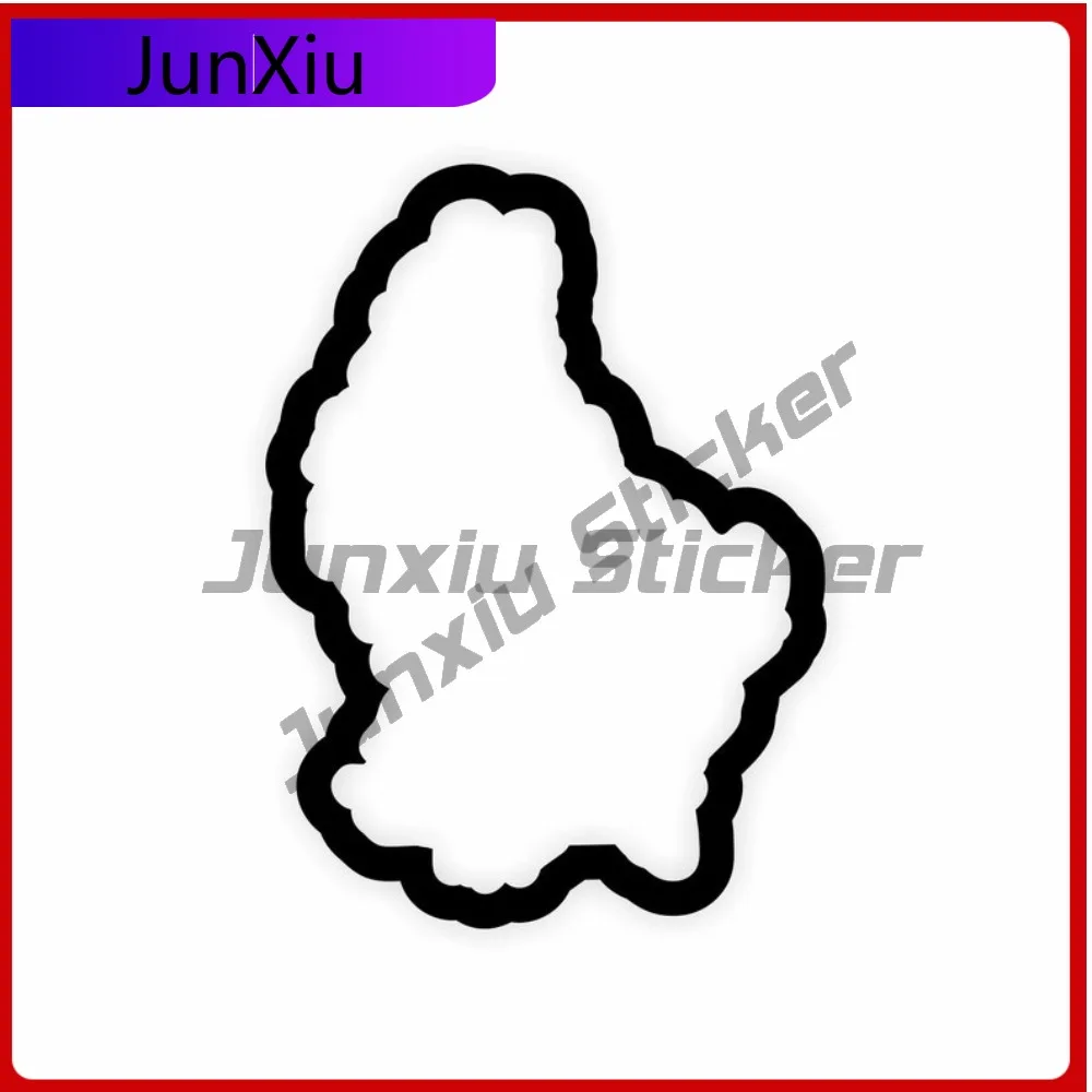 

Luxembourg Map Flag Outline Sticker Funny Wall Camper Durable Vinyl Vehicle Decor Vinyl Decal For Car Truck SUV Window Bumper