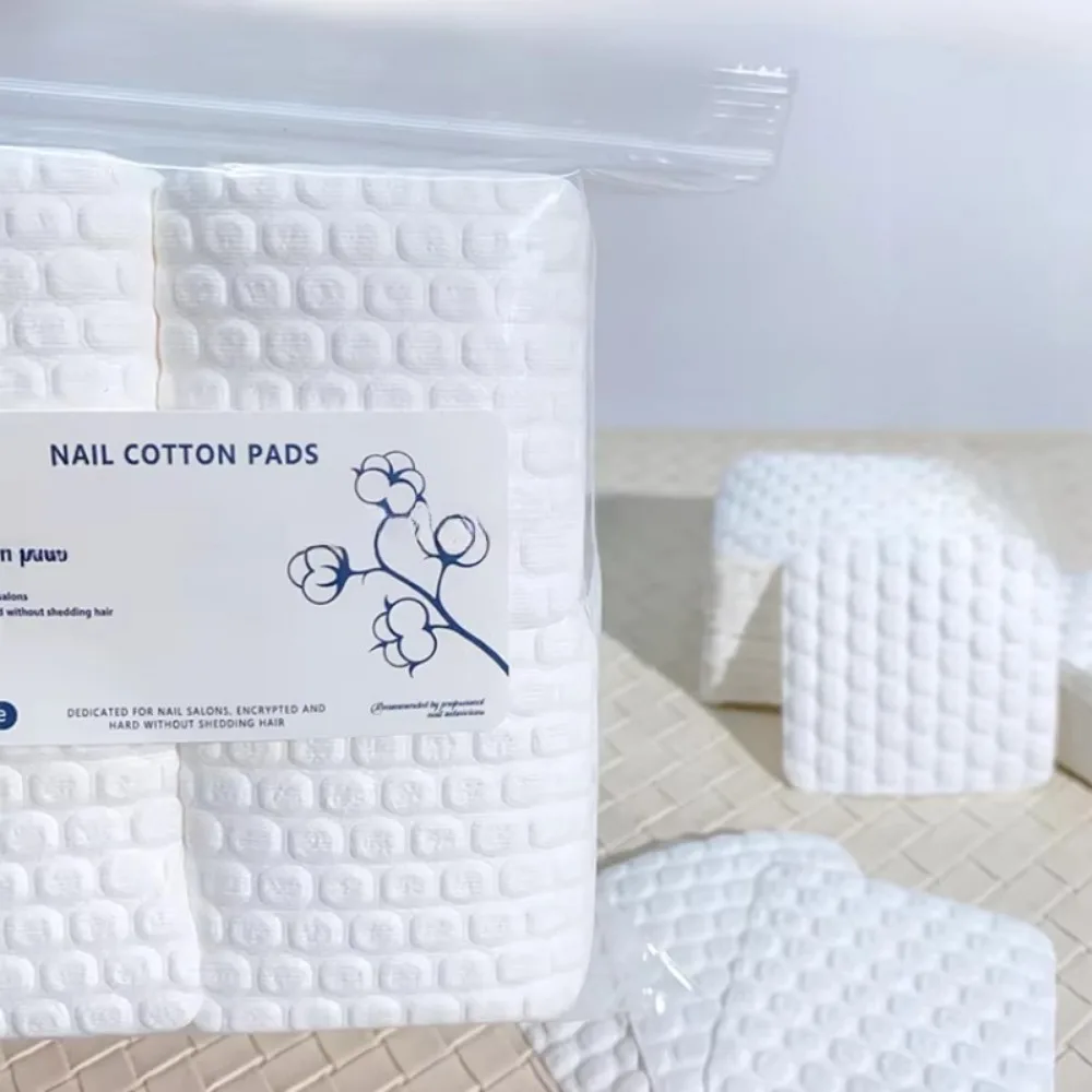 500 stücke Neue Weiche Nagel Baumwolle Tücher Nicht Verschütten Super Saugfähigen Lint Papier Pad Reinigung Baumwolle Pads Nagel Pflege
