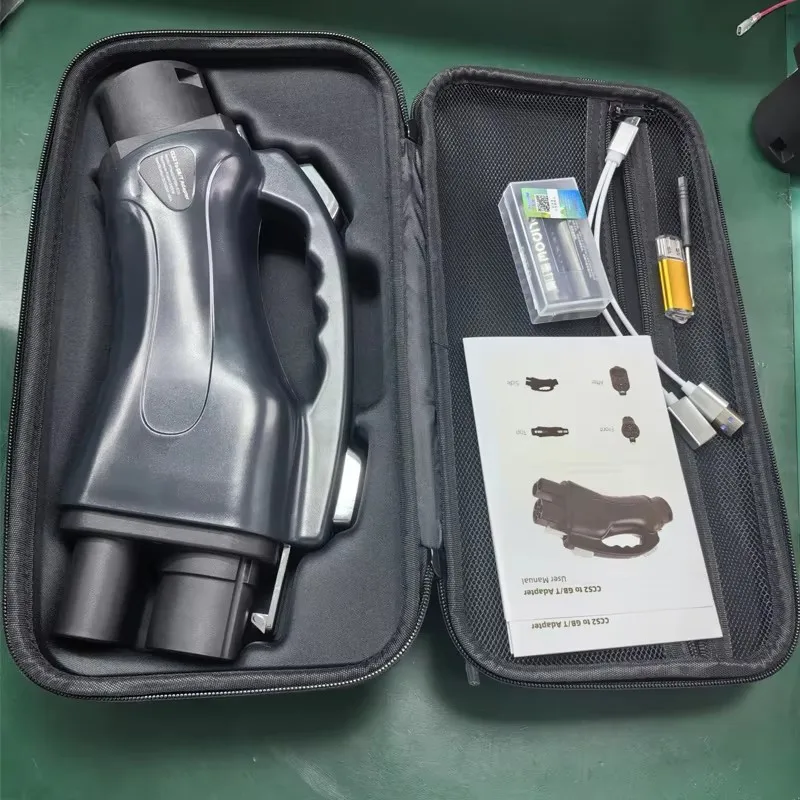 

Быстрый автомобильный разъем для зарядки постоянного тока EVSE, адаптер 250A 300A1000V CCS2 в GBT для электромобиля, адаптер BYD CCS2 в GBT