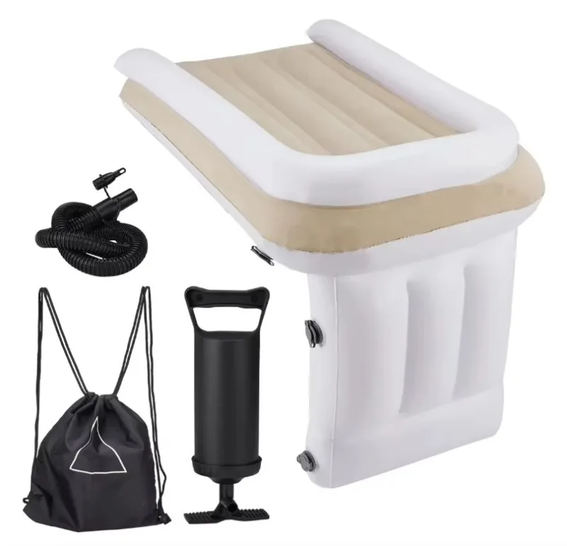 XMSJ Portable Folding Pvc Mattress Inflatable Travel Airplane Bed For Kids