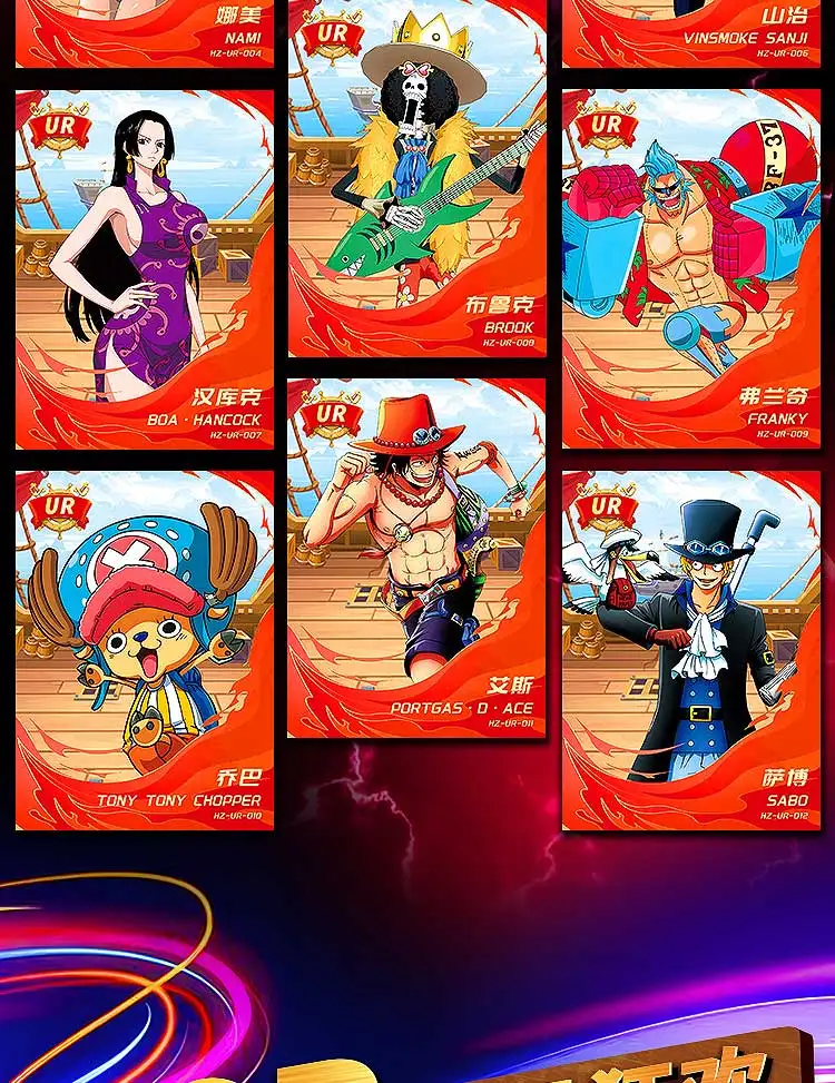 One Piece Collection Cards KANO Anime Figures TCG CCg Game Booster Box Luffy Sanji Zoro Flash EX Game Cards Kids Birthday Gift