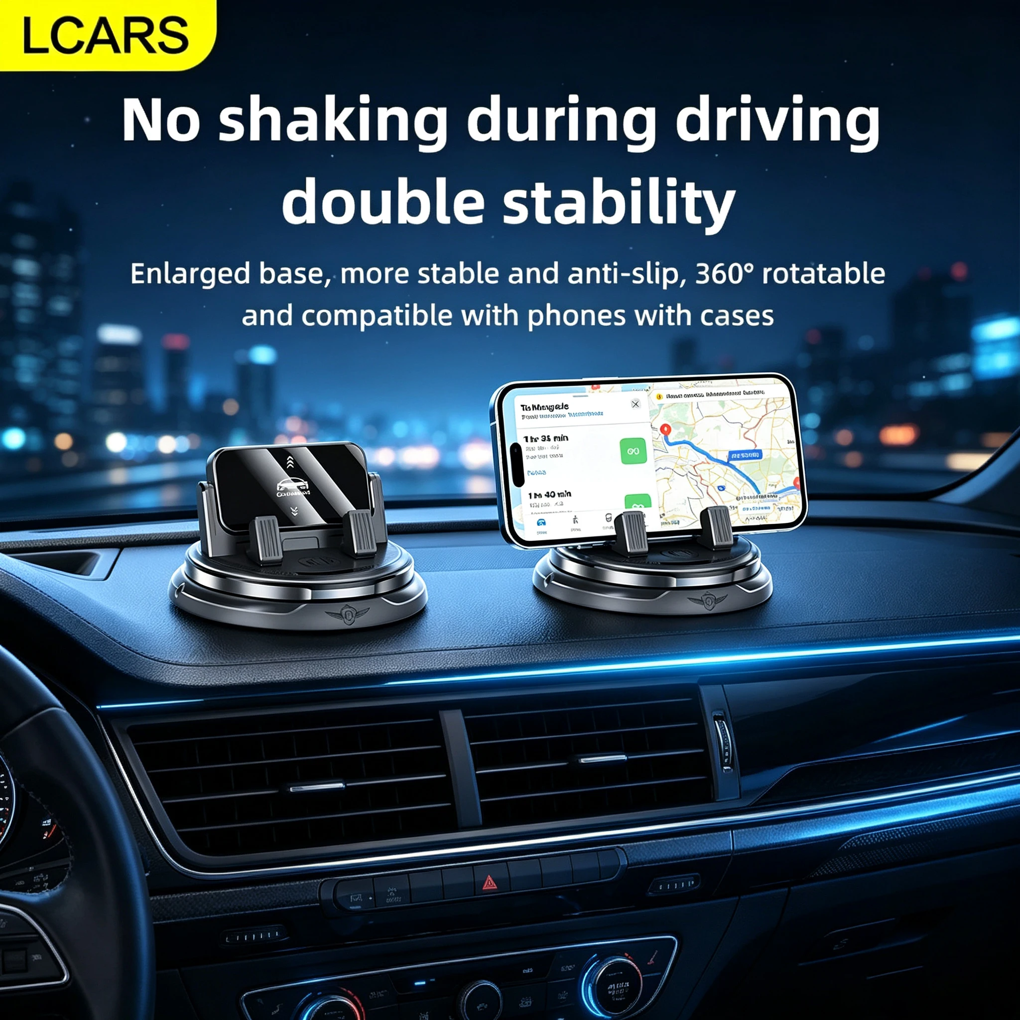 Lcars Multifunctional New Car Interior Accessory, a Rotatable Phone Holder for the Dashboard, Non-Slip and Won'T Fall Off, Suitable for Navigation Use and Temporary Parking Reminders