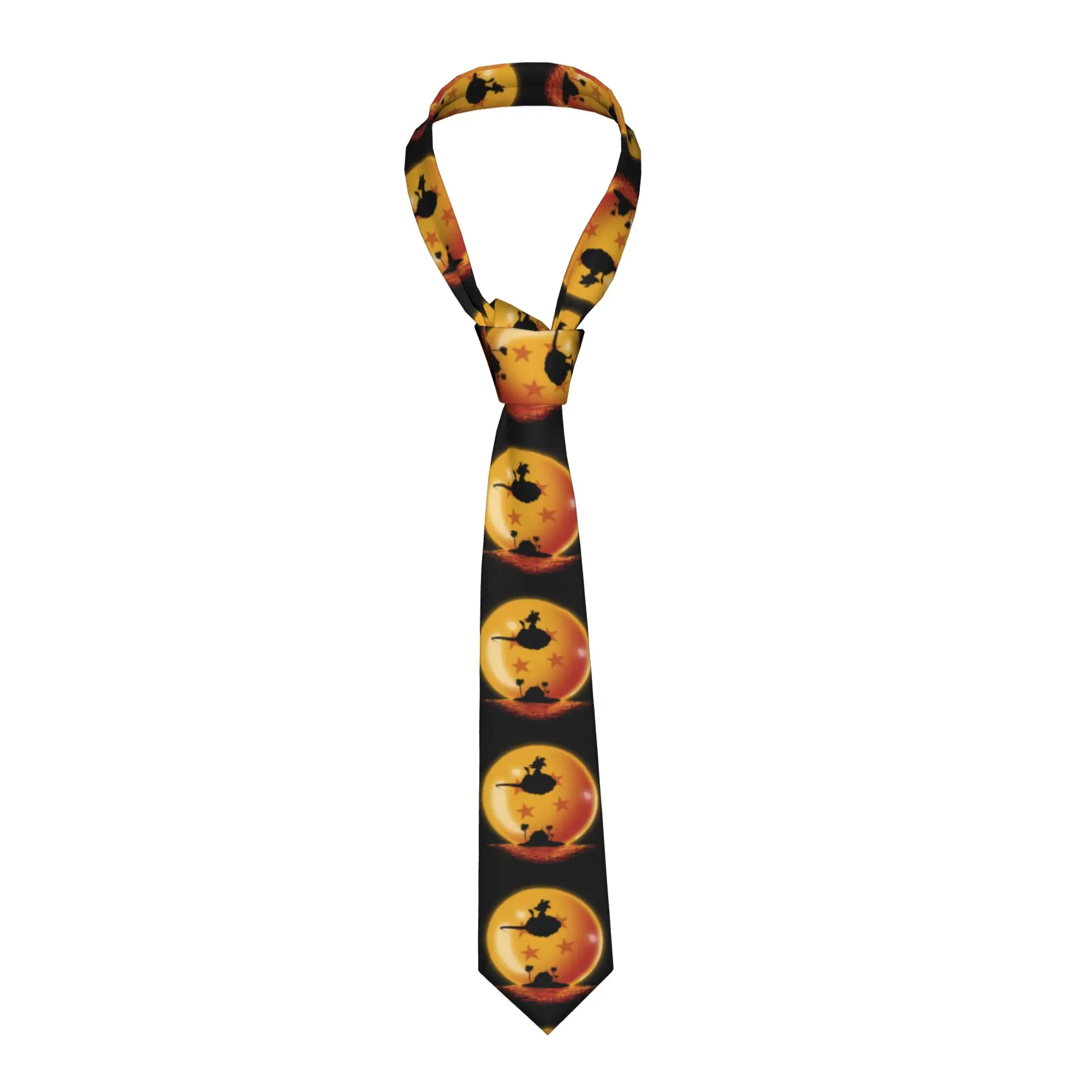 

Dragons Ball Hero on Sunset Neckties Men Women Silk 8 cm Neck Tie for Men Suits Accessories Gravatas Wedding Accessories Office