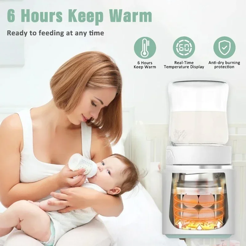 Portable Travel Bottle Warmer Breast Milk or Formula N7 Wireless Bottle Warmer