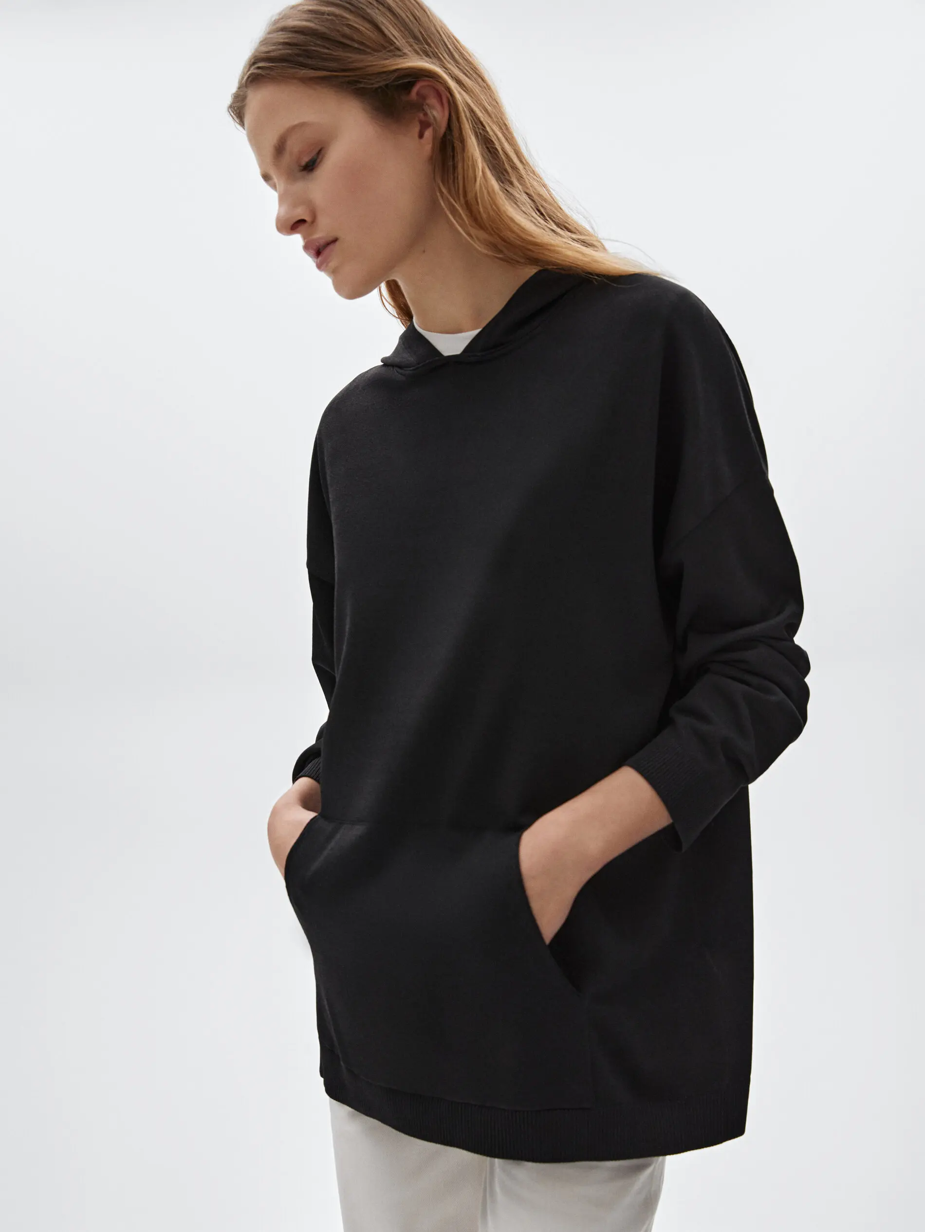 Ethereal MD 2023  autumn new style of Thin flowy knit sweatshirt hoodie