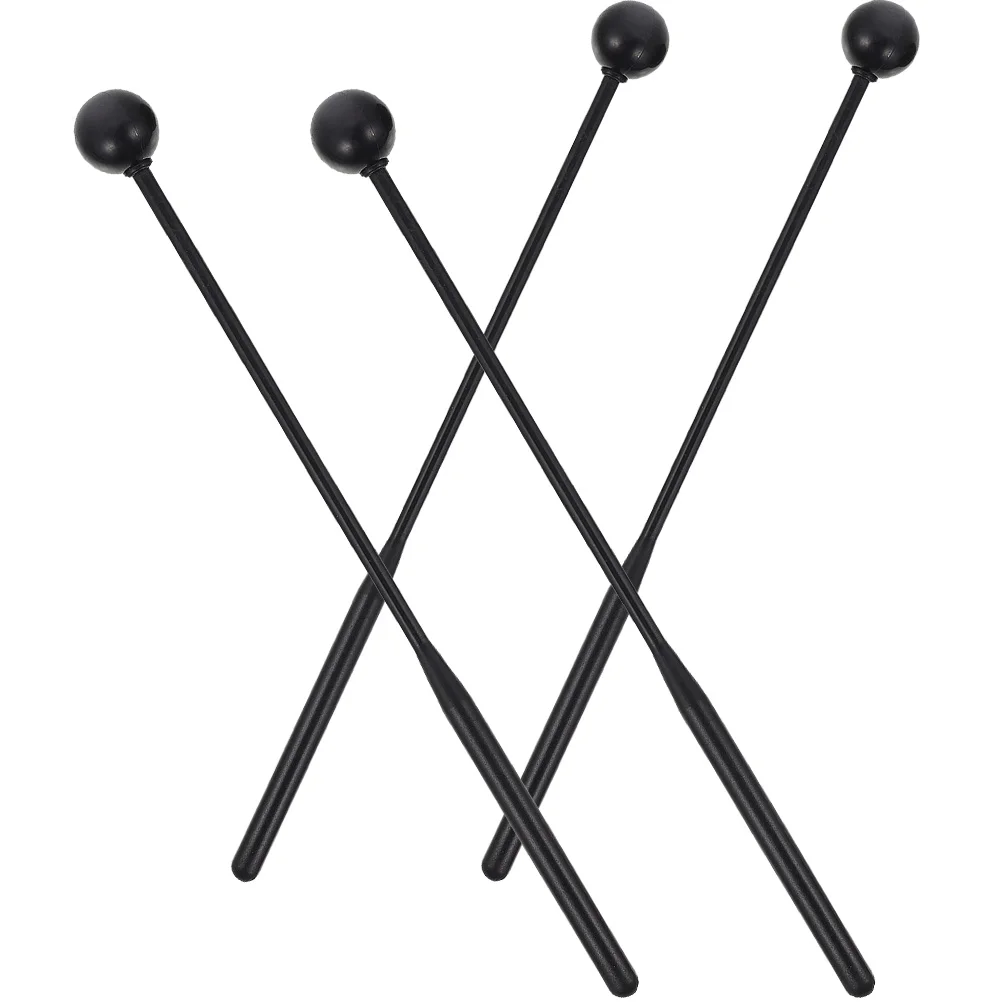 

2 Pairs Xylophone Mallets Plastic Rubber Drumsticks Durable Smooth Surface Percussion Musical Instrument Accessories