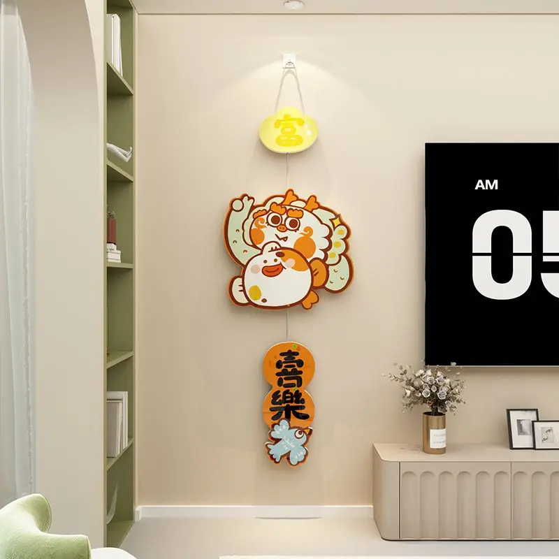 مهرجان الربيع/العام الجديد قلادة تزيين باب مدخل المنزل/ديكور معلق على الحائط فو شخصية الباب ملصق حلية LI673 #3