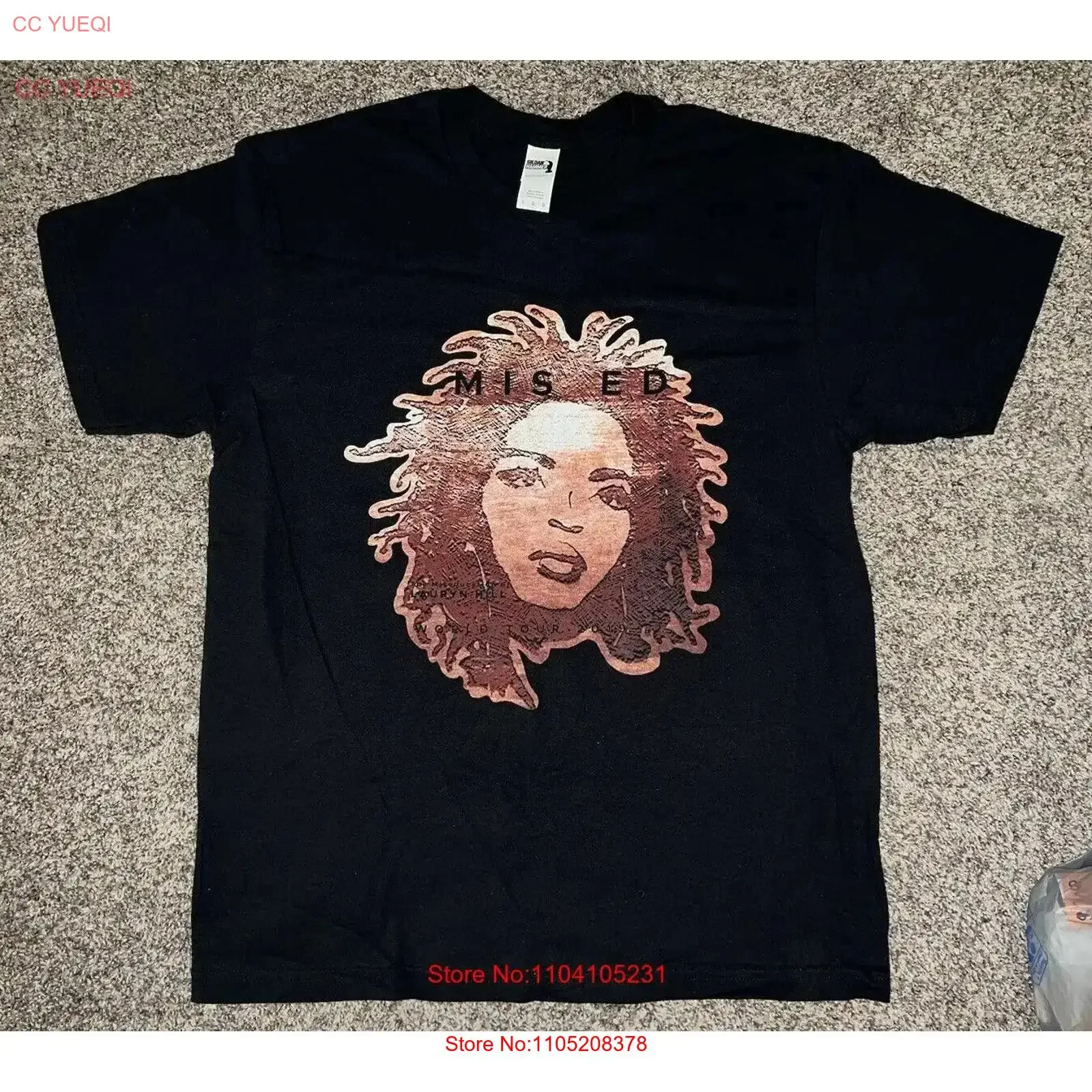 Lauryn Hill Miseducation World Tour 2019 T Shirt Large Never Worn vintage Washed Breathable homme fashion Comfortable Unisex