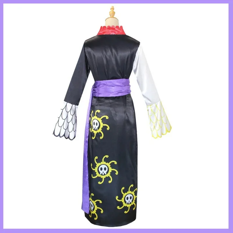 Anime Seven Warlords of The Sea Boa·Hancock Empire Snake Cosplay Costume Black Cloak Kimono Wig Woman Sexy Carnival Suit 5ftu^ 5
