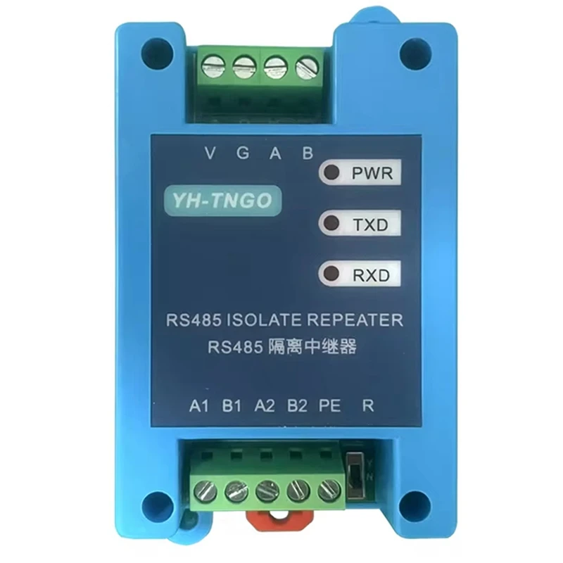 YH-TNGO 485 Hub repeater 2-portowy RS485 Moduł izolacji komunikacyjnej Wzmacniacz sygnału