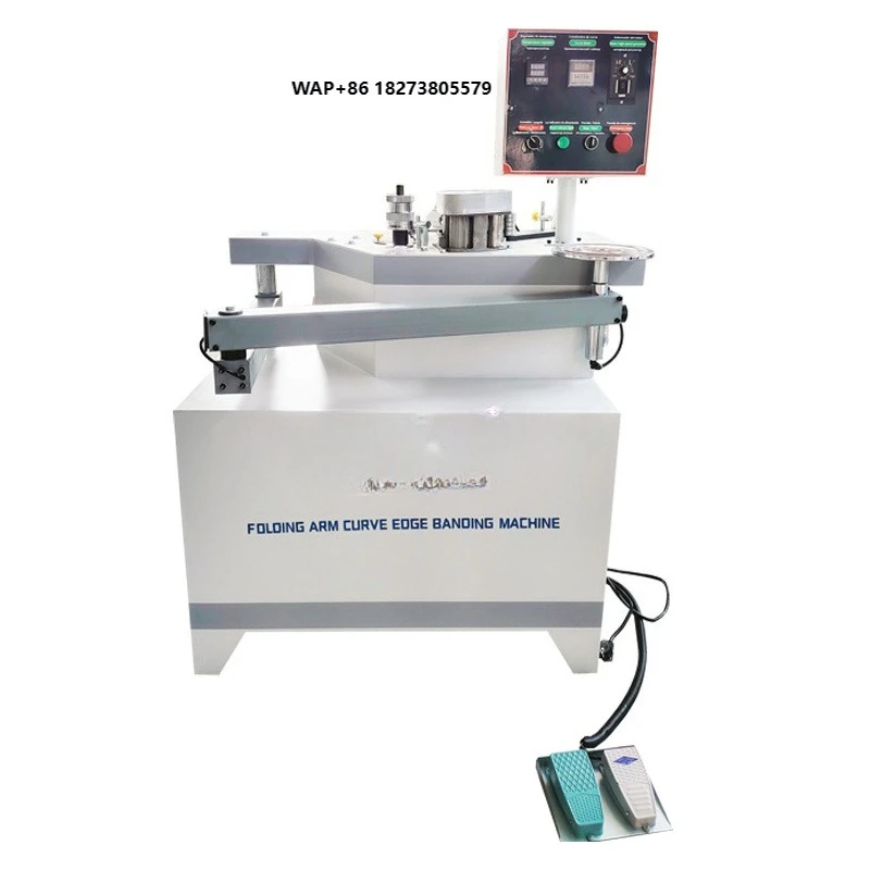MY15 Woodworker Edge Banding Machine Manual Curved Line Straight Edge Bander Machinery 88 kg Plywood Construction Motor Bearing