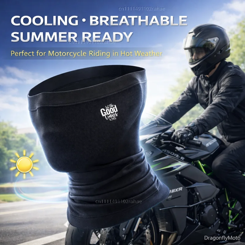 For Kawasaki Ninja H2 H2R Zx6R Zx12R 400 650 1000 Zx9R Custom Logo Motorcycle Mask Summer Breathable Neck Scarf UV Protection
