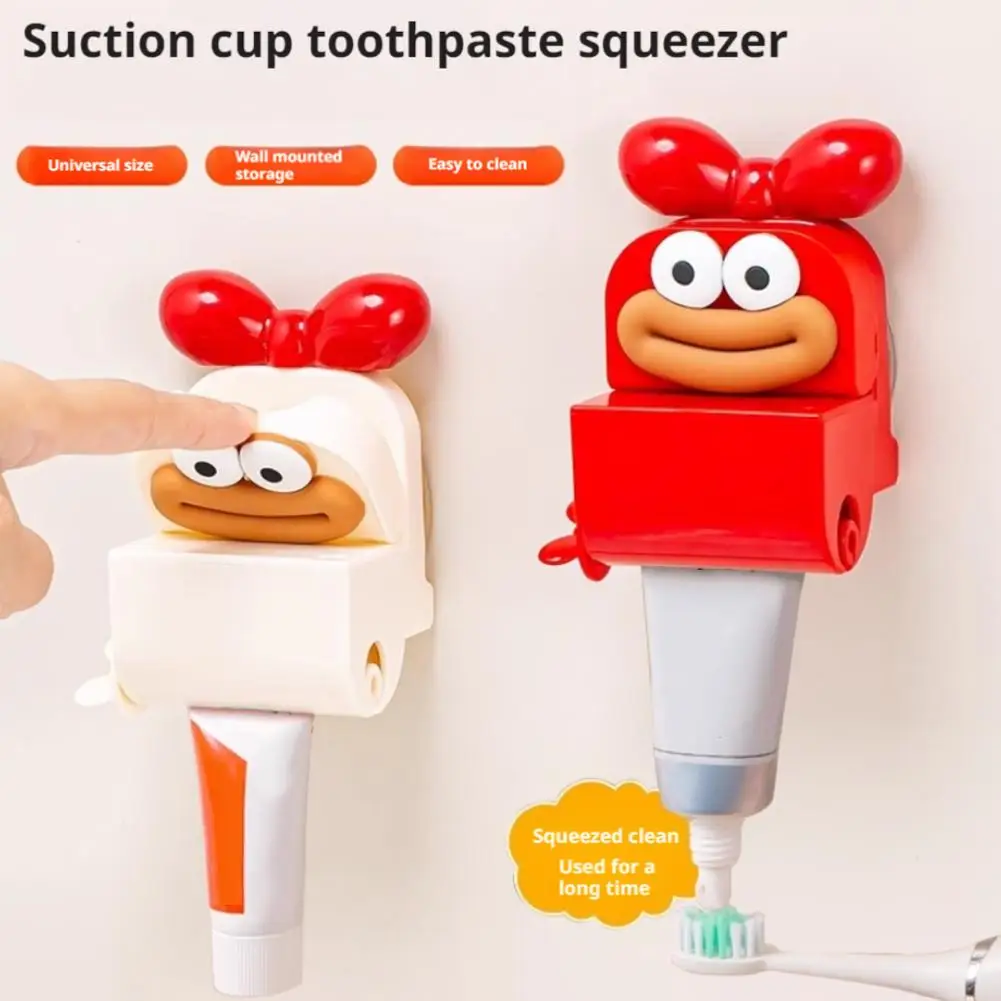 Punch-free Toothpaste Squeezer Storage Rack Suction Toothpaste Manual Cleanser Squeezer Cup Holder Bathroom Accessories Cli Z7K4