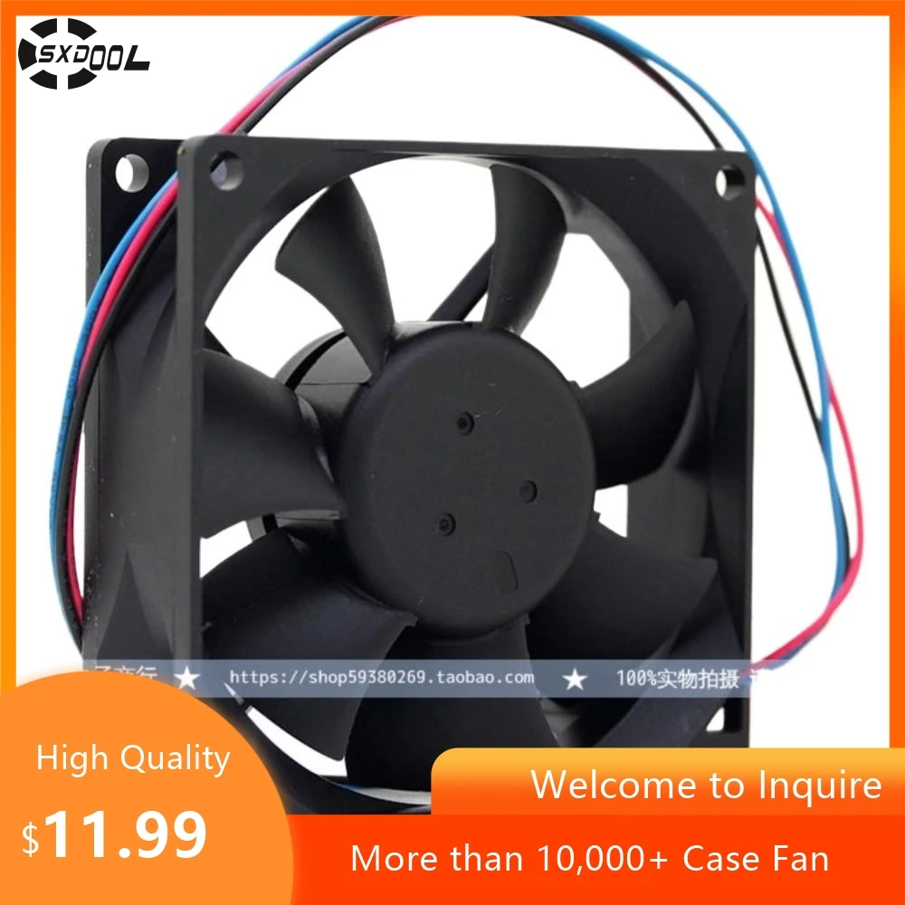 1pcs for Delta AFB0812L 80mm 8cm 8025 DC 12V 0.12A Low Noise Cooling Fan, Quiet PC Case, CPU, and Power Supply Fan