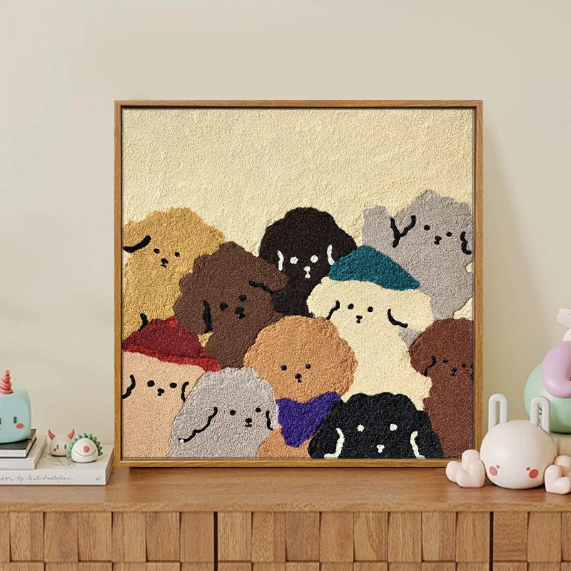 Oil Painting Cartoon Puppy Animal By Numbers Home Decor Canvas Art Wall Decor for Living Room Bedroom Unique Gift Unframed