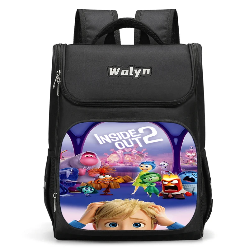 Large Child Backpack Cute anime Inside Out Boy Girls School Bag For Men Women Traveling Backpack Durable and Multi Compartmen