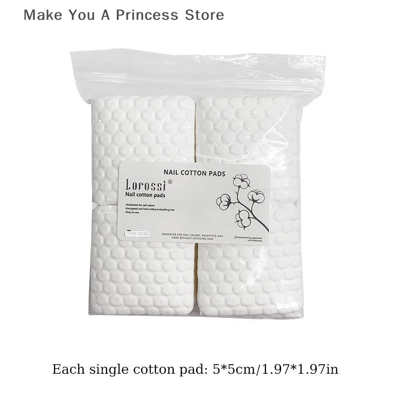 200/500 個ネイルコットンパッドポリッシュリムーバージェルクリーンマニキュアナプキン糸くずの出ないワイプコットンクリーナー紙パッドワニスツール