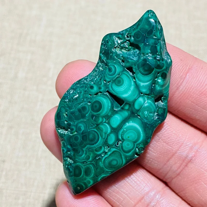 

Natural Malachite Crystal Slices Polished Slab Mineral Specimen for Healing Meditation Home Decor