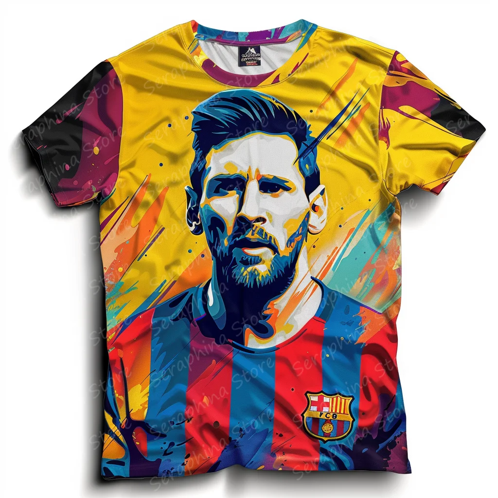 New Summer Men T-shirts Lionel Messi Football Jersey No10 3D Print Women Men Fashion T-Shirt Adult/ KID T-shirts Kit Top