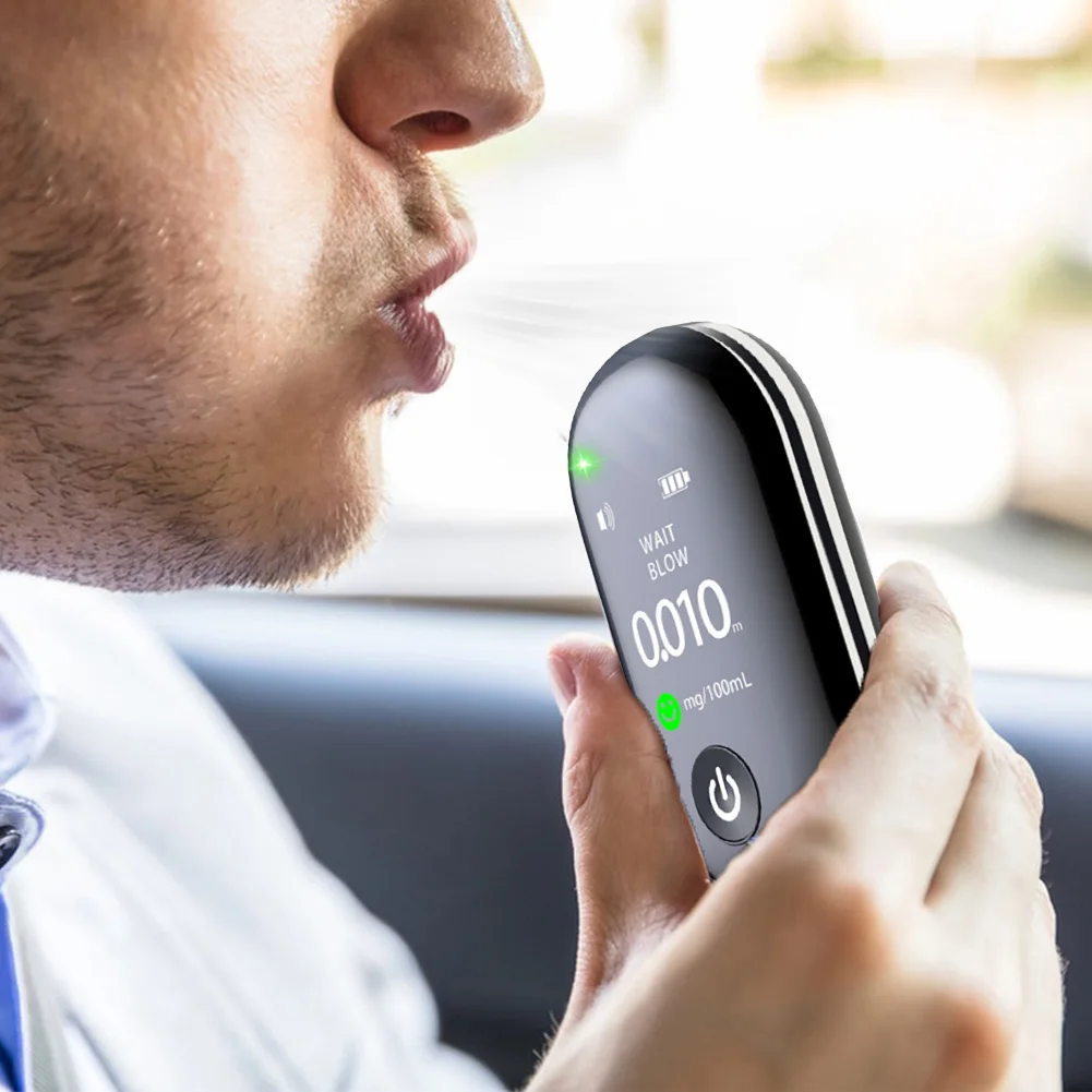 Digital Alcohol Breath Tester TFT HD Display Handheld Alcohol Analyzer with LED Light Drunk Driving Analyzer for Home Party Use