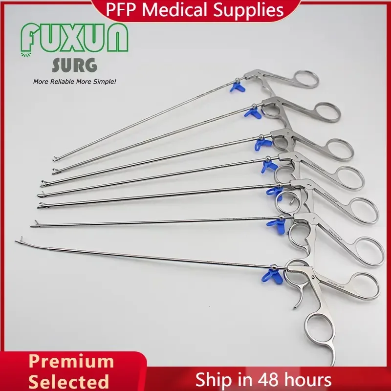 AP07 for Uniportal Endoscopic Interlaminar Pulsion Discectomy Spine Instruments Flexible Serrated Grasping Forceps