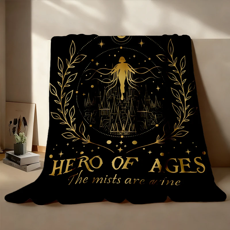 Hero Of Ages Fantasy Soft Blanket For Fan, Mistborn Graphic Comfy Blanket, Vin Retro Luthadel City, Gift for Book Lover