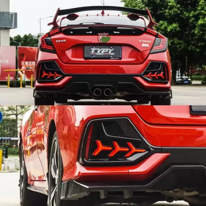 

Car Bumper Tail Light Rear Light Fog Hatch-back Car LED Taillamp For Honda Civic 2016 --2021