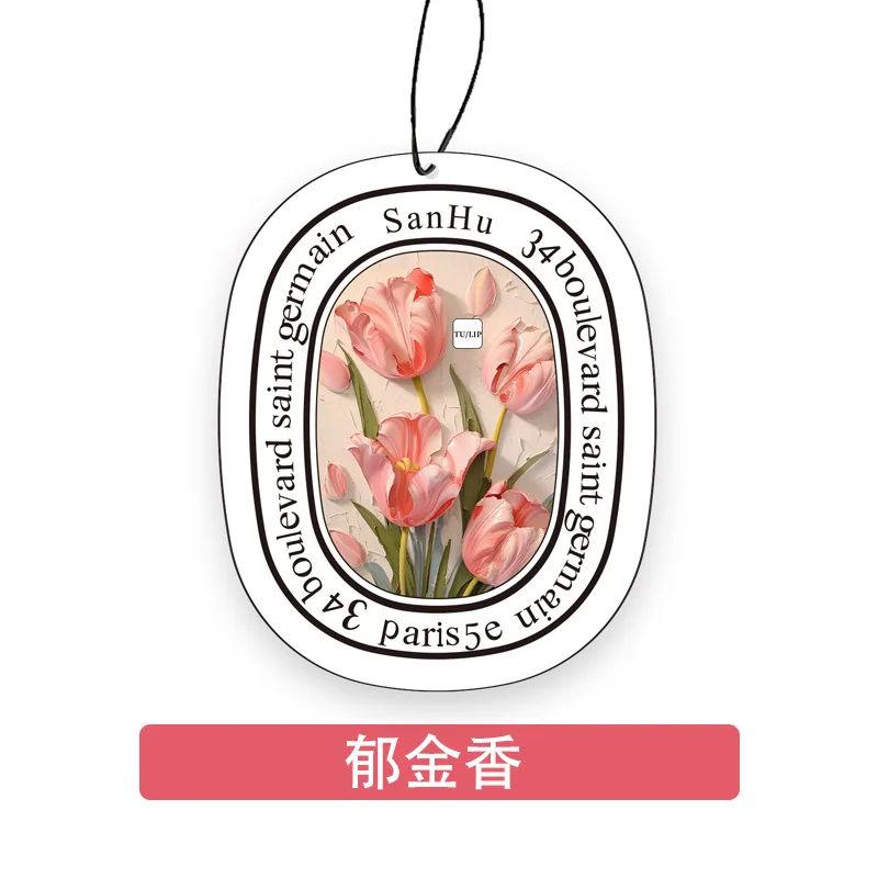 2pcs/lot Long-Last Car Fragrance with Ribbons Pendant Aromatherapy Interior Ornament Car Accessories for Vehicle Interior Scents