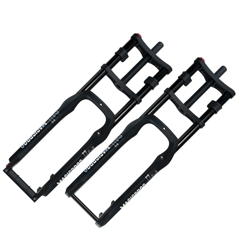 

20 Inch 26 Inch Magnesium Alloy Quick Release Thru-axle 135MM Double Shoulder Beach Double Crown Fat Bike Fork