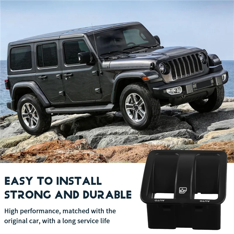 L10A รถแดชบอร์ดหน้าต่างล็อค Lift แผงสวิทช์ 1RP74DX9AC สําหรับ JEEP Wrangler 2 ประตู 2011-2017