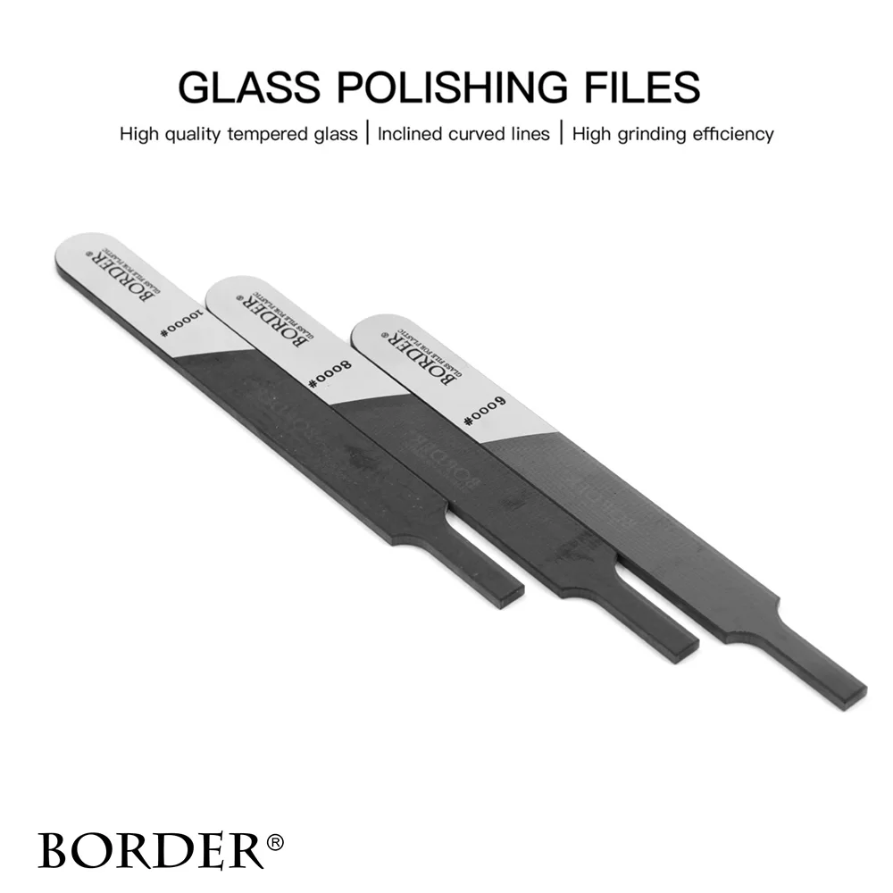 Border Model Tempered glass polishing file Precision grinding file Plastic clear parts sanding tool For Model DIY Building Tools
