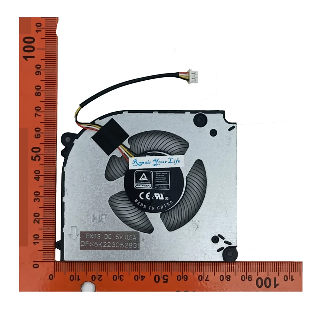 CPU GPU Cooling Fan for Machenike F117-7Plus / L17 Gen 12 Gaming Laptop MKNP55HK RTX 3050 3060 Cooler Radiator FNTS FNTR DC 5V - Image 4