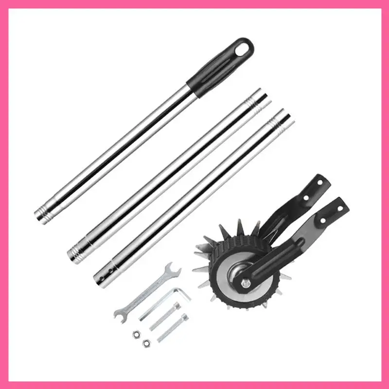 ABNM Edger Lawn Tool, Hand Manual Lawn Edger, Wheel Rotary Trimmer Grass Edger Shear For Garden Sidewalk