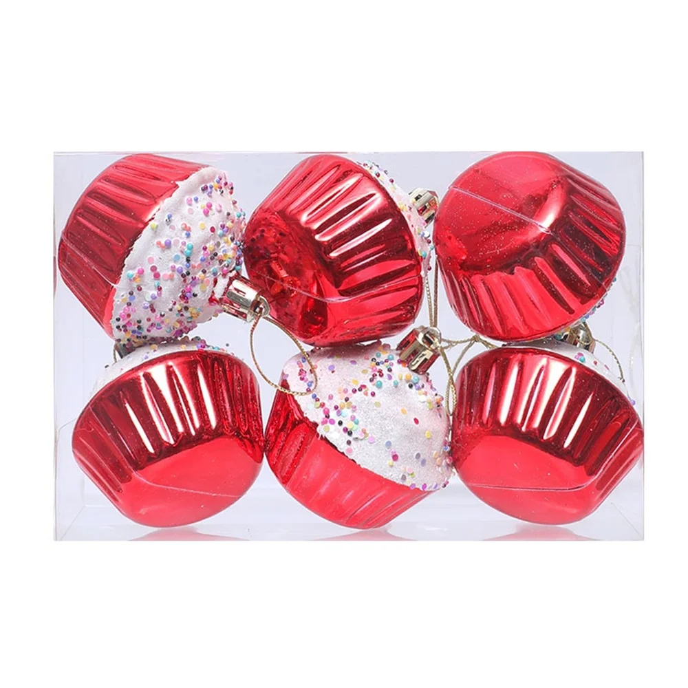 Small-Sized Holiday Decoration Shiny Lightweight Handmade Christmas Ornament Home Festive Candy Cane Decor New Year 2025