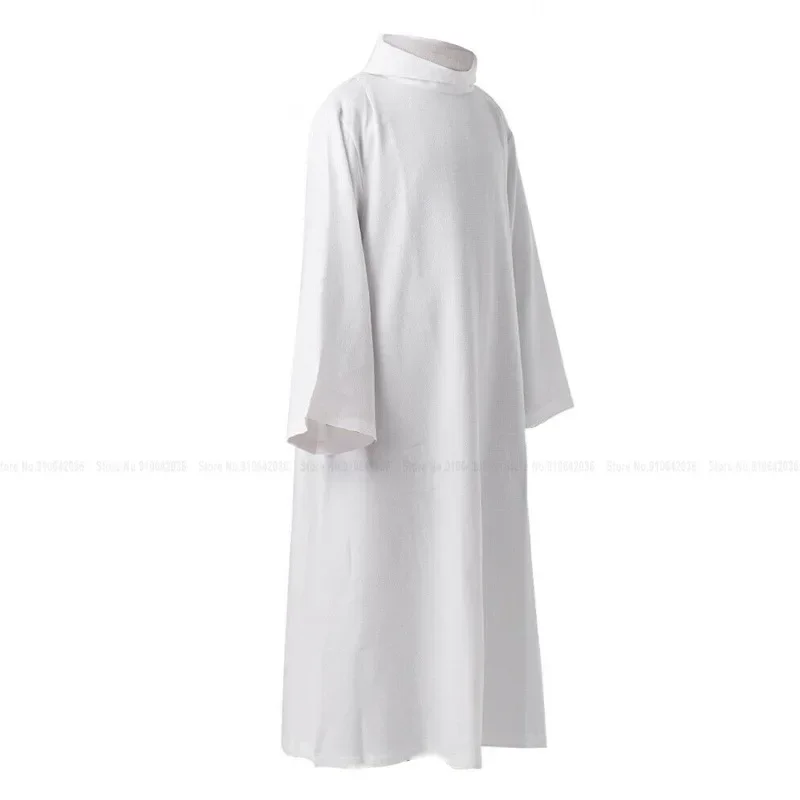 Medieval Muslim Fashion Pakistani Men Islamic Clothing Ramadan Prayer Turkish Arab Dubai Kaftan Priest Missionary Long Gown Robe